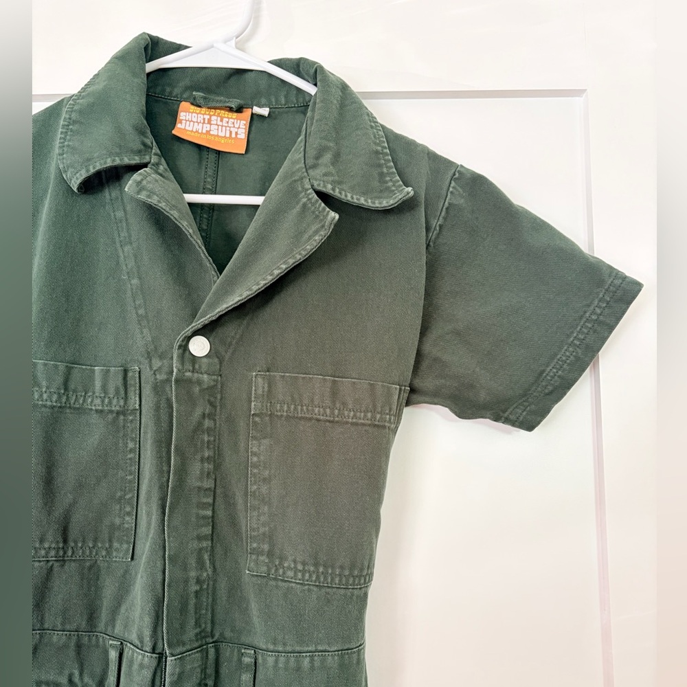 Big Bud Press Green Short Sleeve Jumpsuit | XS - Picture 2 of 5